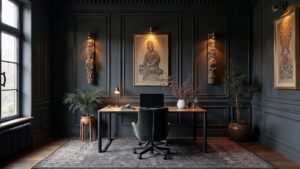 Indian Ancient Plaster Home Office Medium in size