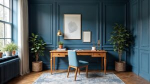 French Art Deco Wood Home Office Medium in size