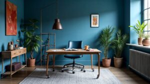 Italian Art Deco Metal Home Office Medium in size