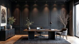 Chinese Modern Wood Home Office Medium in size