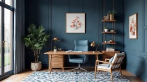 Chinese Modern Wood Home Office Medium in size