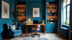 British Victorian Velvet Home Office Medium in size