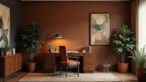 Italian Art Deco Metal Home Office Medium in size