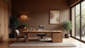 Japanese Contemporary Stone Home Office Extra-Large in size