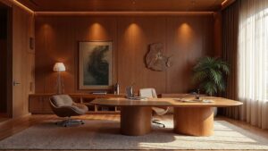 Italian Futurism Wood Home Office Medium in size