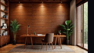 Chinese Modern Wood Home Office Medium in size