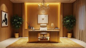 Middle Eastern Post-Modern Textile Home Office Large in size