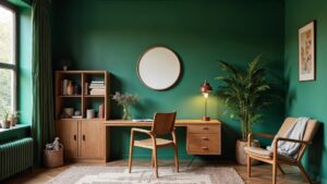 African Ancient Wood Home Office Medium in size