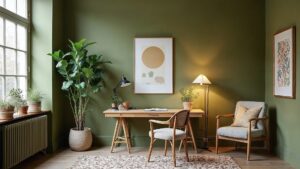 French Modern Textile Home Office Medium in size