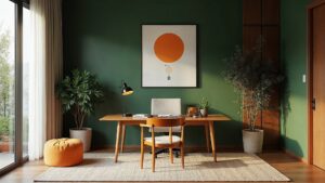 Chinese Modern Wood Home Office Medium in size