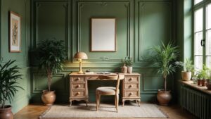 Russian Rococo Textile Home Office Medium in size