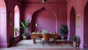 Indian Ancient Plaster Home Office Medium in size