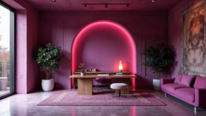 Italian Art Deco Stone Home Office Medium in size