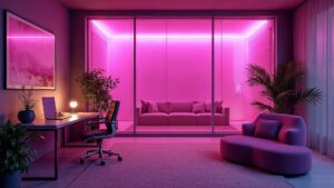 Russian Futurism Glass Home Office Medium in size