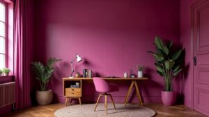 American Mid-Century Wood Home Office Medium in size