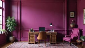 American Tudor Wood Home Office Medium in size