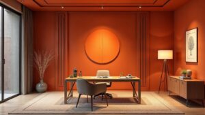 Chinese Orange Modern General Home Office