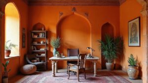 Indian Ancient Plaster Home Office Medium in size