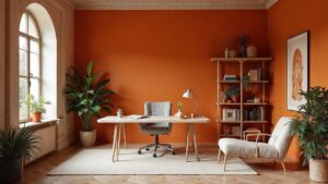 Italian Art Deco Stone Home Office Medium in size