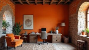 British Medieval Stone Home Office Medium in size