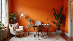 French Modern Textile Home Office Medium in size