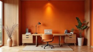 Chinese Modern Wood Home Office Medium in size