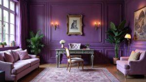 French Baroque Stone Home Office Medium in size