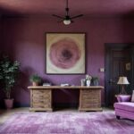 British Purple Medieval Stone Home Office