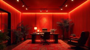 American Art Deco Glass Home Office Medium in size