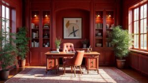 American Edwardian Glass Home Office Multi-level in size