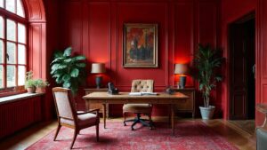 British Gothic Silk Home Office Extra-Large in size