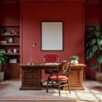 Greek Red Roman Stone Home Office
