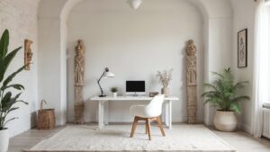 Indian Ancient Plaster Home Office Medium in size