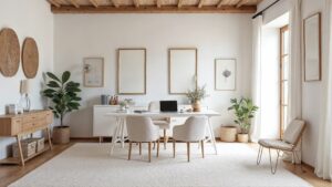 Spanish Colonial Wood Home Office Medium in size