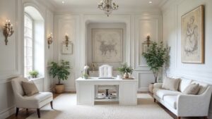 British Medieval Stone Home Office Medium in size