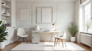 American Mid-Century Wood Home Office Medium in size