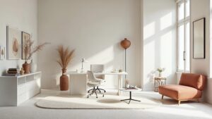 Italian Post-Modern Terracotta Home Office Medium in size