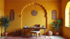 Indian Ancient Plaster Home Office Medium in size