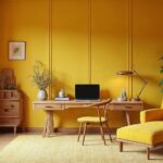 Russian Yellow Futurism Wood Home Office