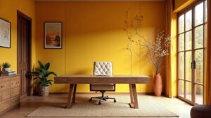 Chinese Modern Wood Home Office Medium in size