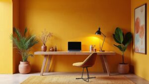 Italian Post-Modern Terracotta Home Office Medium in size